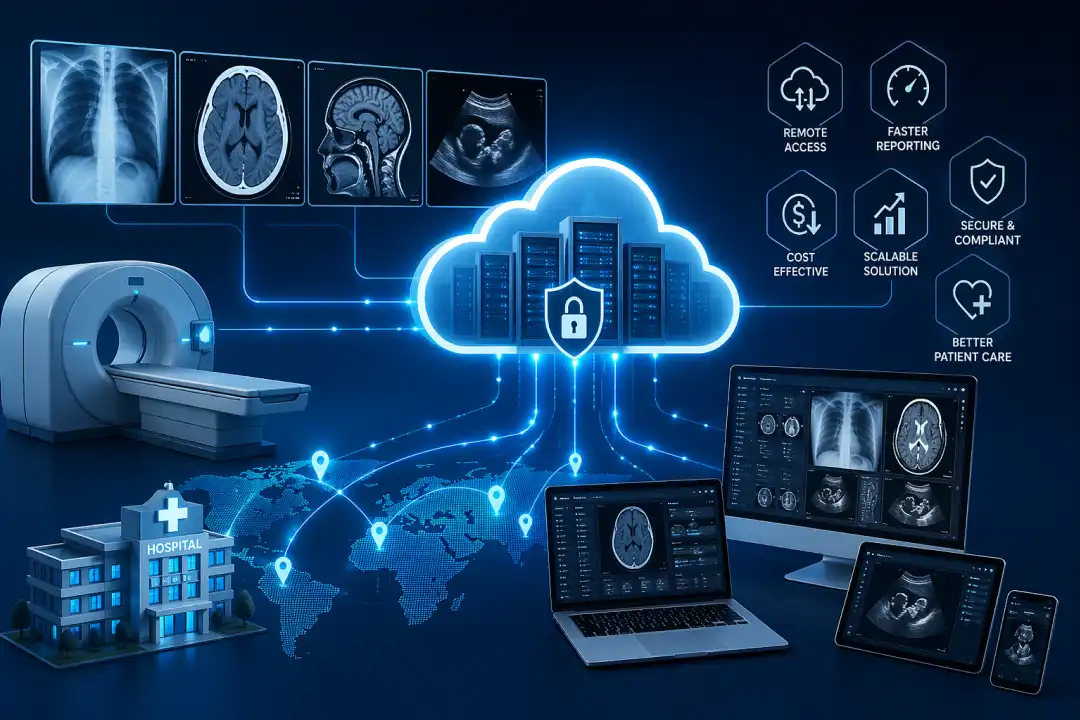 Cloud based teleradiology system